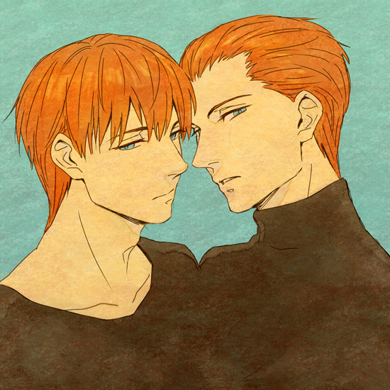 r daneel olivaw and r jander panell (the caves of steel and 2 more) drawn by kurosuke_(nora)