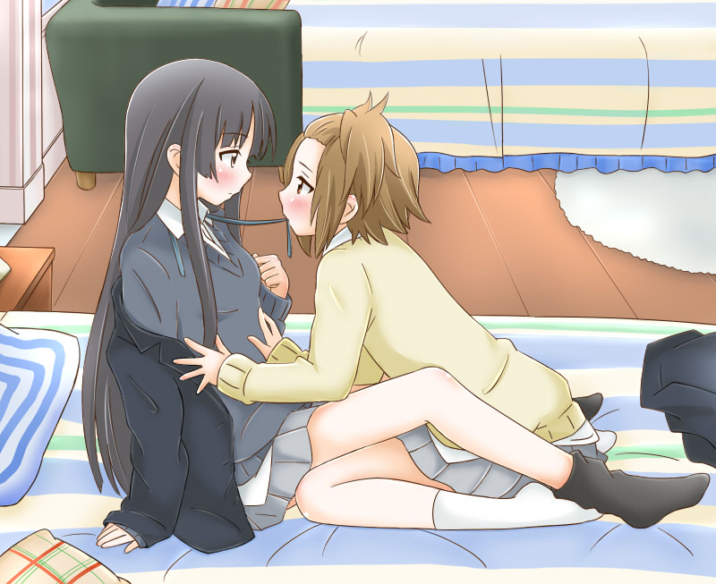 akiyama mio and tainaka ritsu (k-on!) drawn by maka_(hyougenbu)