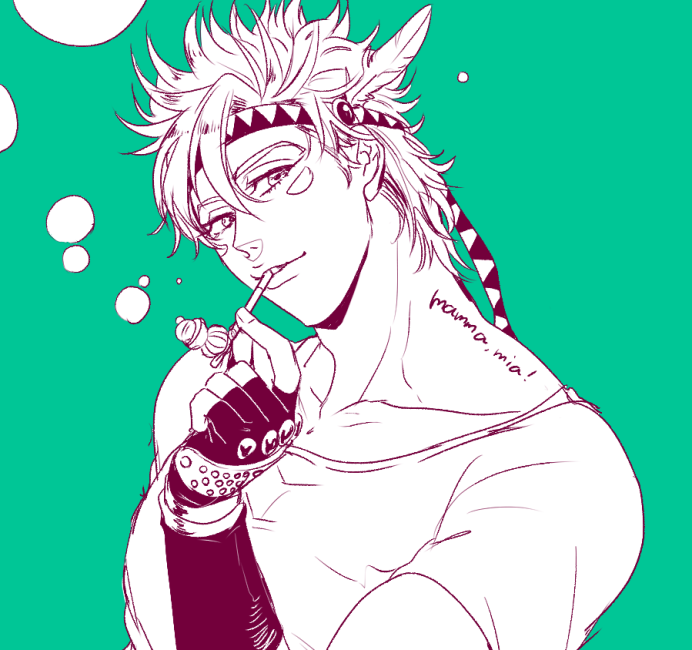 caesar anthonio zeppeli (jojo no kimyou na bouken and 1 more) drawn by gamako