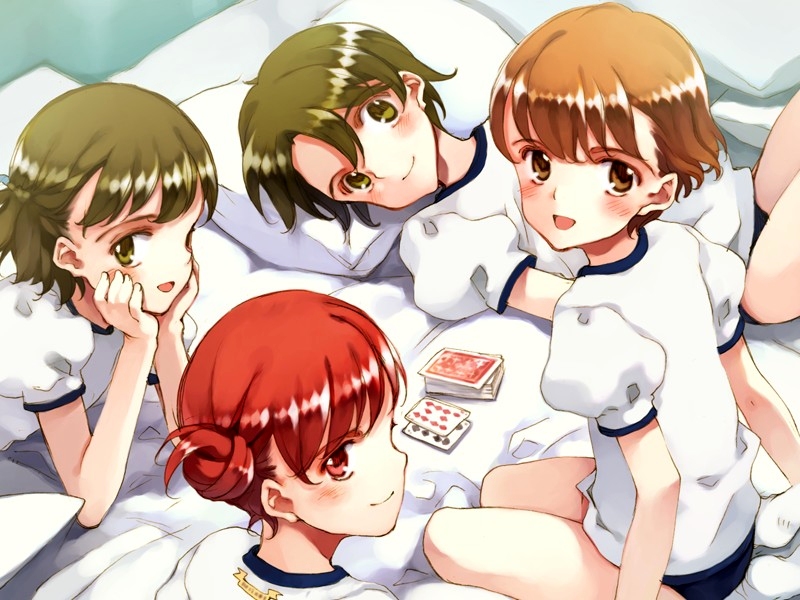 yazuki miyu, sawatari aoi, onodera asahi, and sawatari koto (period) drawn by oyari_ashito