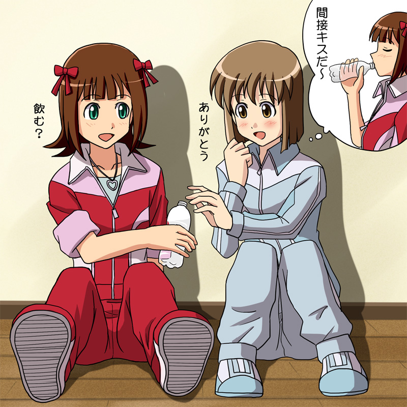 amami haruka and hagiwara yukiho (idolmaster) drawn by lielos