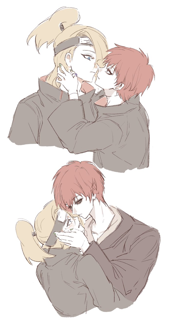 deidara and sasori (naruto and 1 more) drawn by m11080505