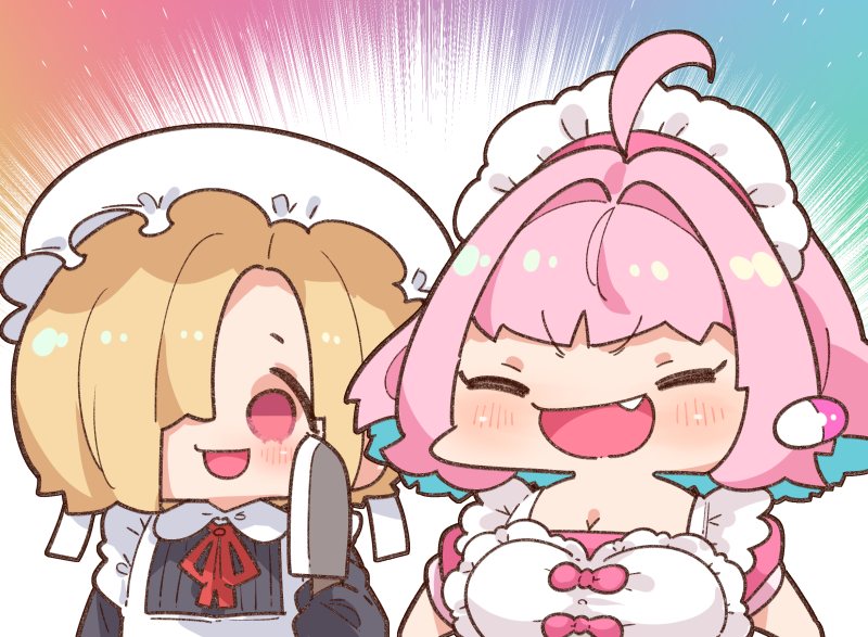 yumemi riamu and shirasaka koume (idolmaster and 1 more) drawn by takato_kurosuke