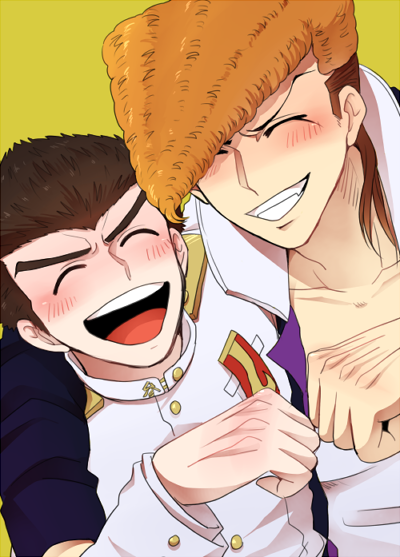 ishimaru kiyotaka and owada mondo (danganronpa and 1 more) drawn by noririn_(shiroyagi)