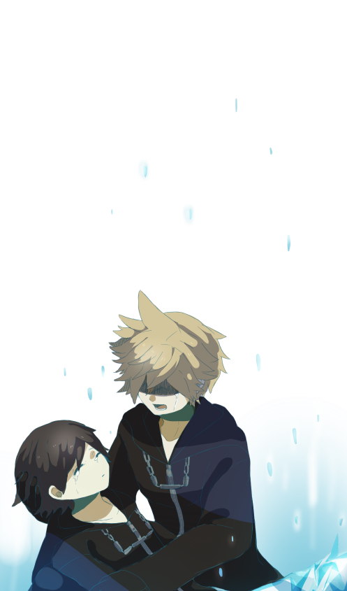 roxas and xion (kingdom hearts and 1 more) drawn by sana423