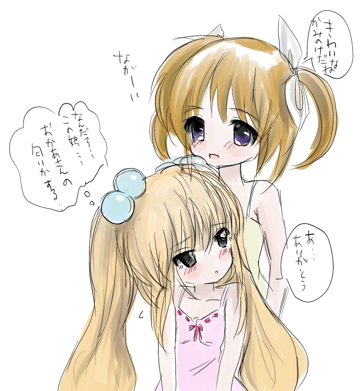 takamachi nanoha and kokonoe rin (lyrical nanoha and 2 more) drawn by datemaki_yamai