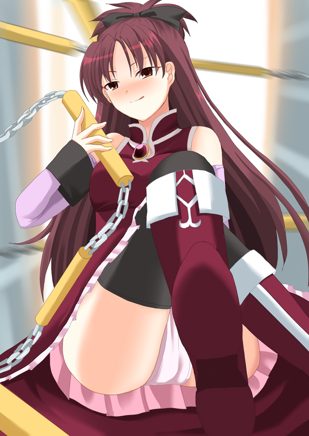 sakura kyoko (mahou shoujo madoka magica) drawn by yomogi_(kapuchi)