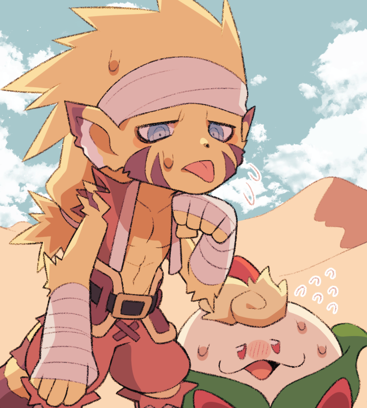 rei and peco (breath of fire and 1 more) drawn by minashirazu