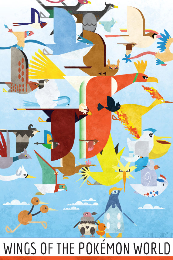 torchic, wingull, swablu, ho-oh, togekiss, and 26 more (pokemon) drawn by ryan_boyes