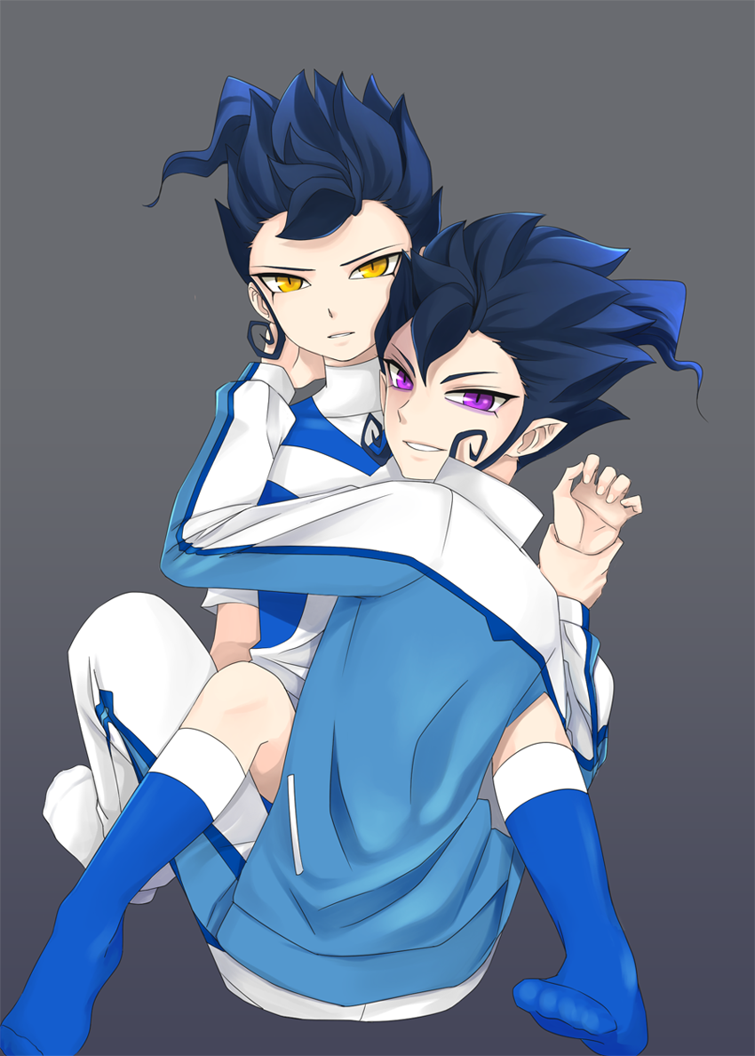 tsurugi kyousuke and manuuba gibutsu (inazuma eleven and 2 more) drawn by halilmyo