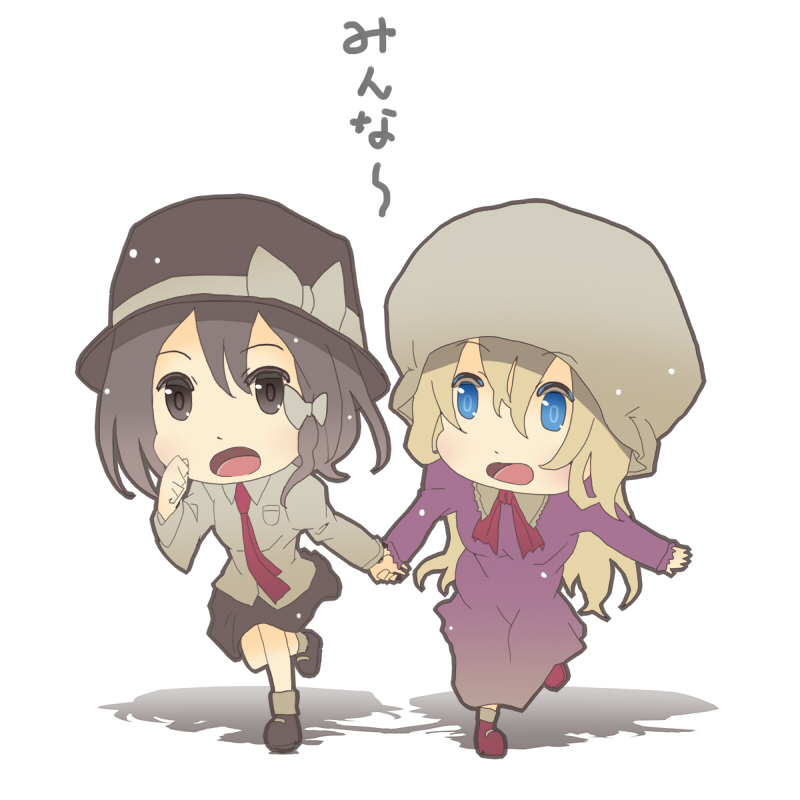 usami renko and maribel hearn (touhou) drawn by tokoroten_(hmmuk)