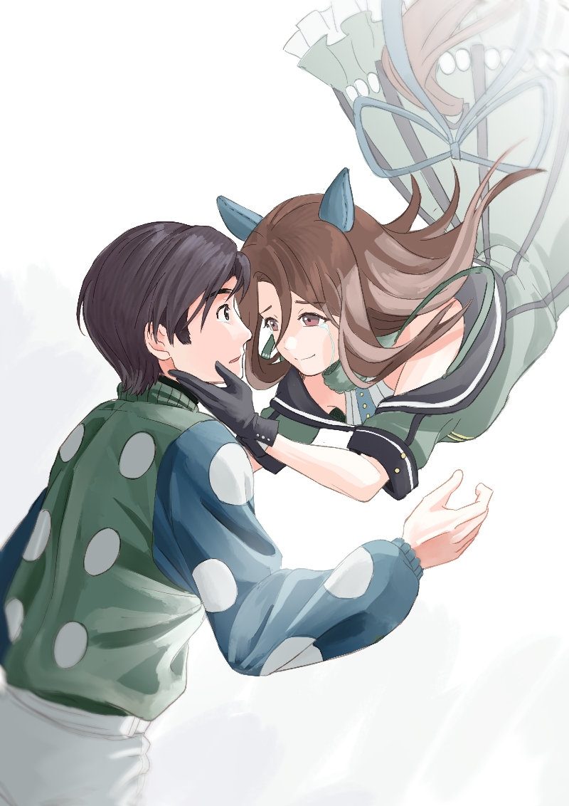 king halo and fukunaga yuuichi (umamusume and 1 more) drawn by kaulen.f