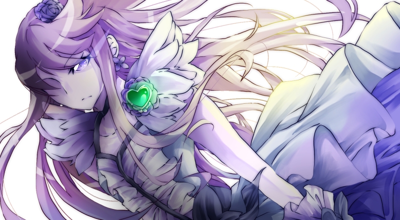 tsukikage yuri and cure moonlight (precure and 1 more) drawn by airi_(megumi0216)