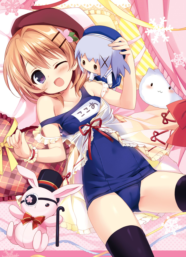 kafuu chino, hoto cocoa, and tippy (gochuumon wa usagi desu ka?) drawn by nagayama_yuunon