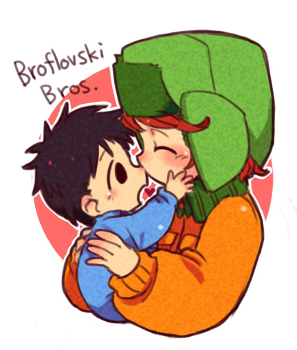 kyle broflovski and ike broflovski (south park) drawn by hirano_kei