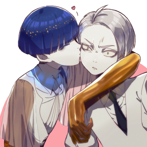 phosphophyllite and cairngorm (houseki no kuni) drawn by kuzudon