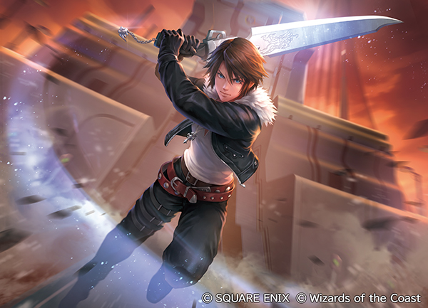 squall leonhart (final fantasy and 2 more) drawn by fuji_q