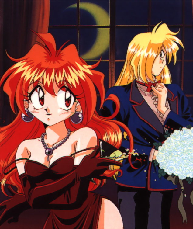 lina inverse and gourry gabriev (slayers) drawn by araizumi_rui