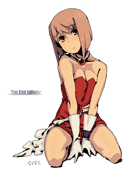 hagiwara yukiho (idolmaster and 1 more) drawn by rkrk