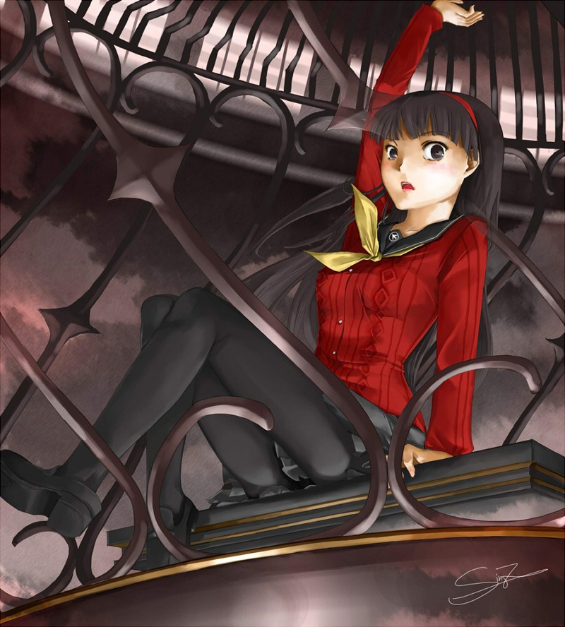 amagi yukiko (persona and 1 more) drawn by sinzire