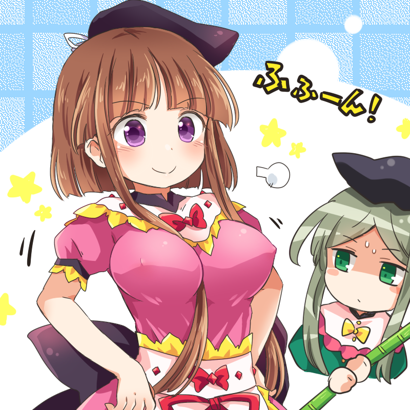 nishida satono and teireida mai (touhou) drawn by pote_(ptkan)