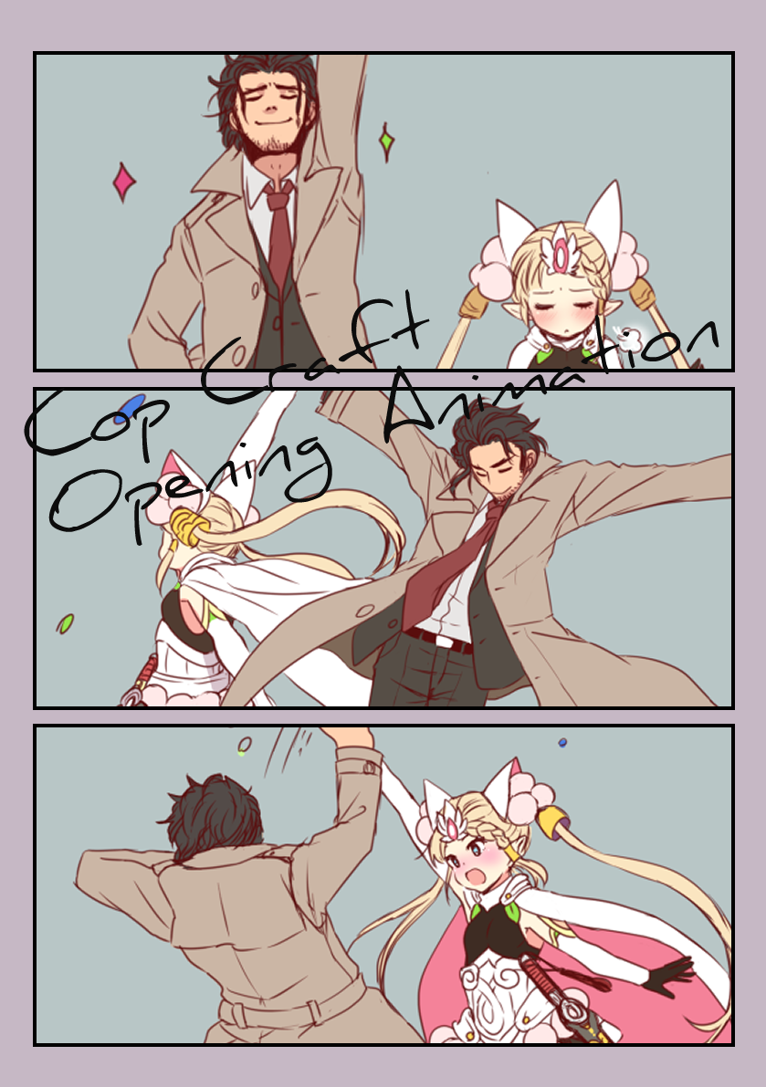 tilarna exedilika and matoba kei (cop craft: dragnet mirage reloaded) drawn by otowe