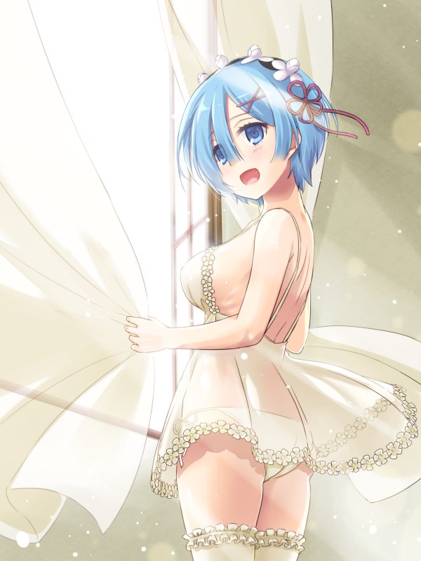 rem (re:zero kara hajimeru isekai seikatsu) drawn by nakajima_yuka