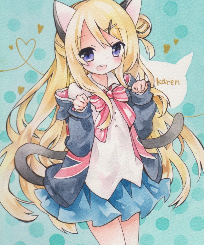 kujou karen (kin-iro mosaic) drawn by moyo_(k1rakira)