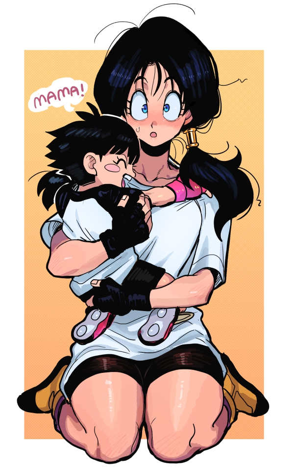 pan and videl (dragon ball and 3 more) drawn by nanika_(nnkgh)