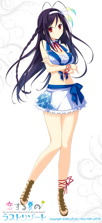 kouzaki umi (koisuru natsu no last resort) drawn by marui_(koedame)