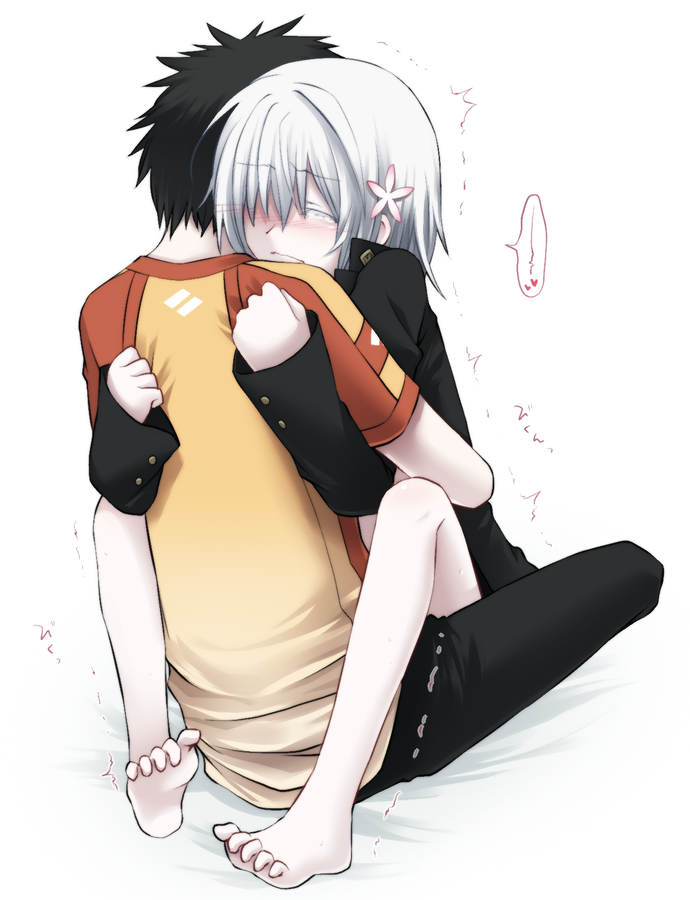 kamijou touma, accelerator, and suzushina yuriko (toaru majutsu no index) drawn by idora_(idola)