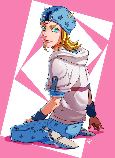 johnny joestar (jojo no kimyou na bouken and 1 more) drawn by hariyama_(toubou_tengoku)