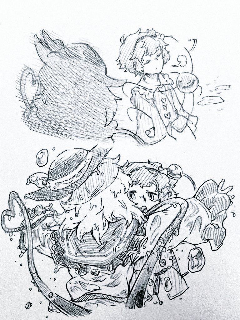 komeiji koishi and komeiji satori (touhou) drawn by menotama