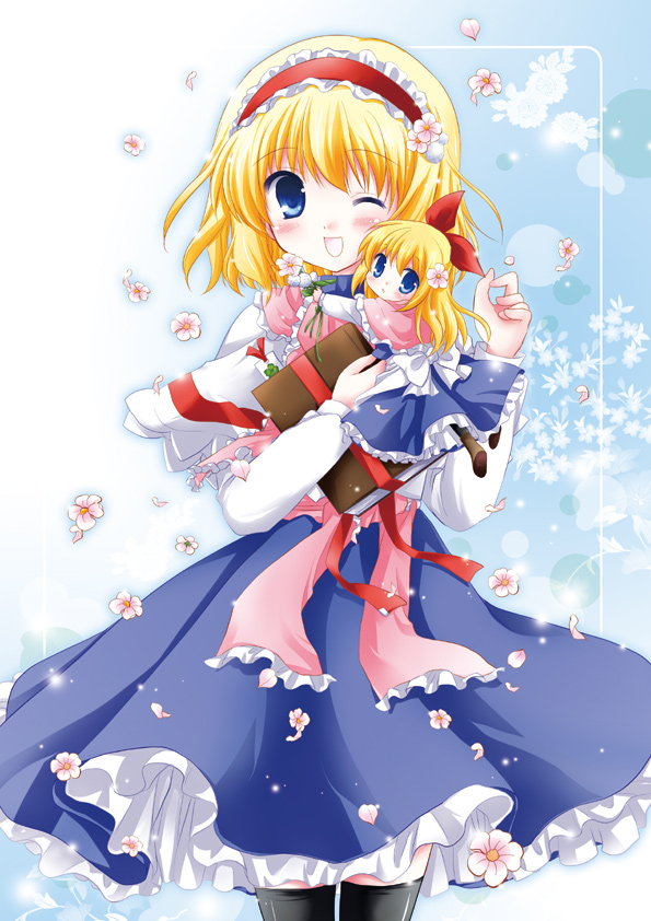 alice margatroid and shanghai doll (touhou) drawn by uira_akuru