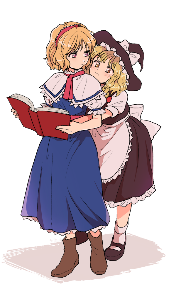 kirisame marisa and alice margatroid (touhou) drawn by discowars