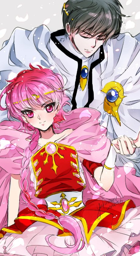shidou hikaru and lantis (magic knight rayearth) drawn by yukinami_(paru26i)