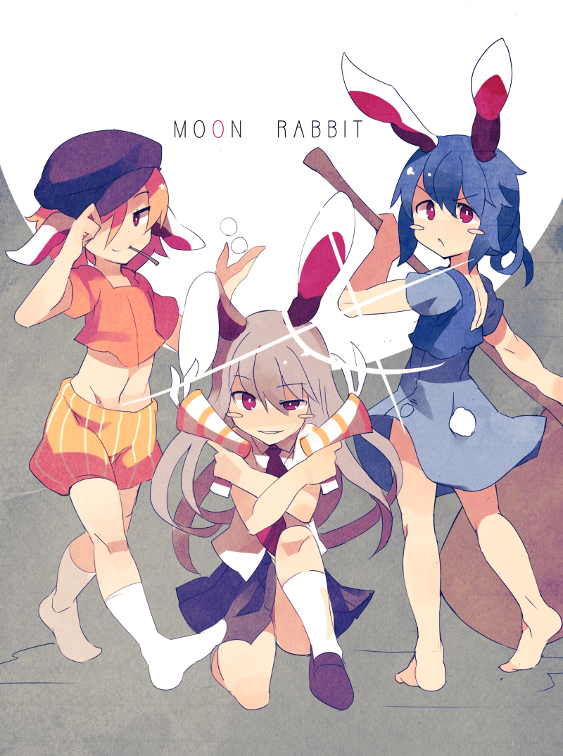 reisen udongein inaba, seiran, and ringo (touhou) drawn by fuukadia_(narcolepsy)