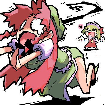 flandre scarlet and hong meiling (touhou) drawn by yugiri
