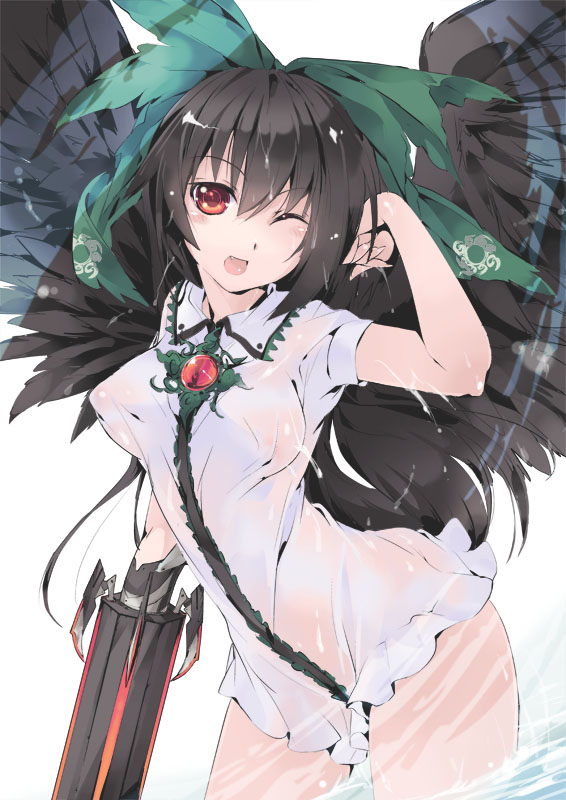 reiuji utsuho (touhou) drawn by transpot_nonoko