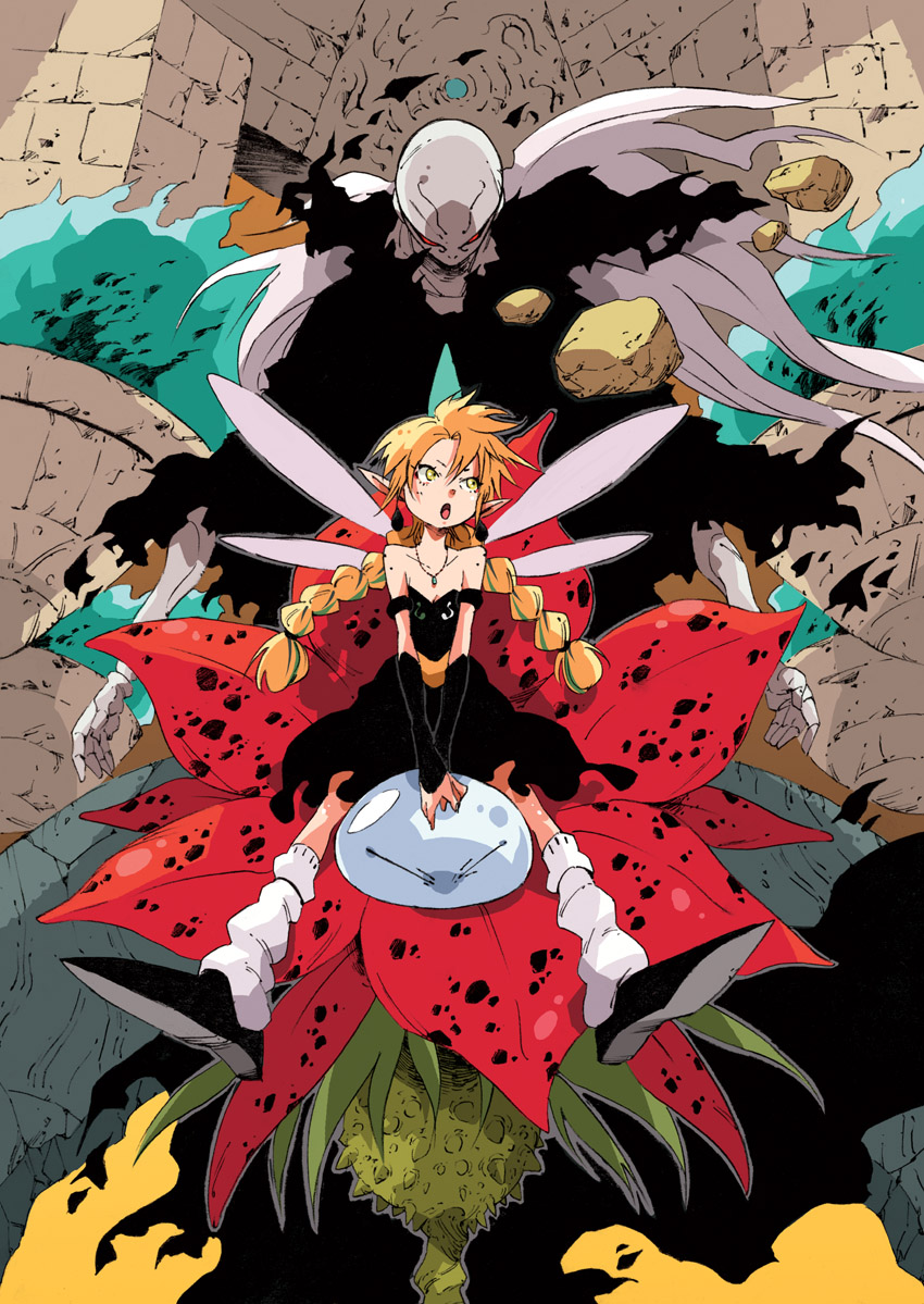 rimuru tempest, ramiris, and beretta (tensei shitara slime datta ken) drawn by makkamu