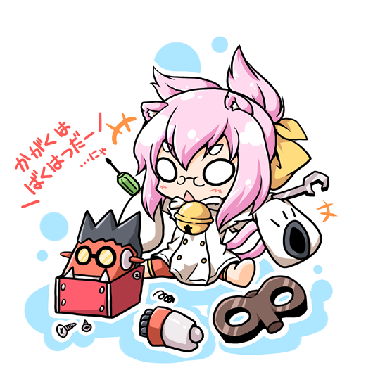kokonoe and iron tager (blazblue) drawn by neko_yume