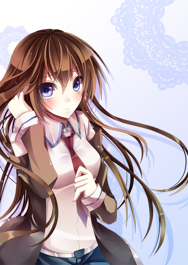 makise kurisu (science adventure and 1 more) drawn by maria_(m-twi)