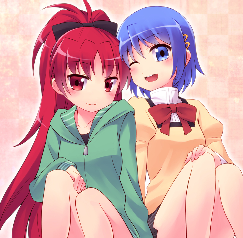 miki sayaka and sakura kyoko (mahou shoujo madoka magica) drawn by nemou