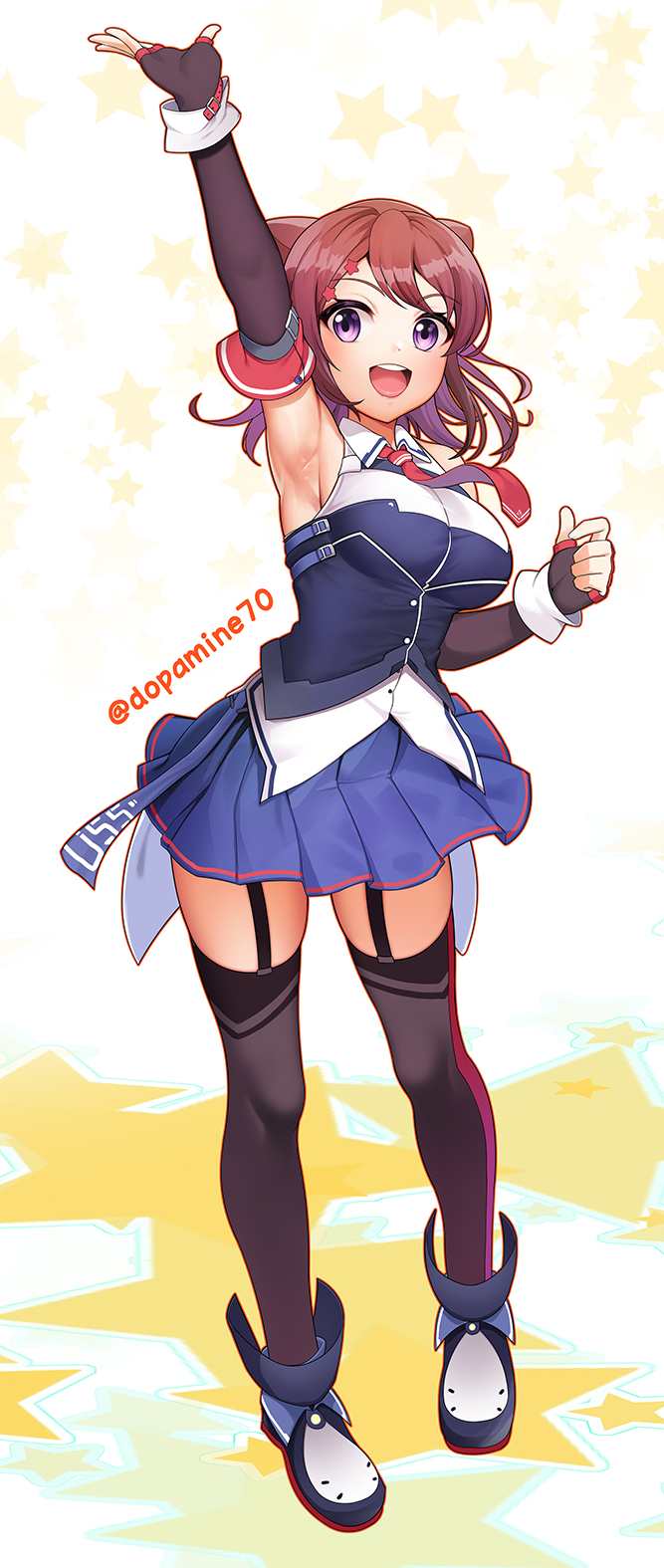 toyama kasumi and san diego (azur lane and 1 more) drawn by dopamine70