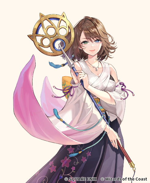 yuna (final fantasy and 3 more) drawn by okuma_mai