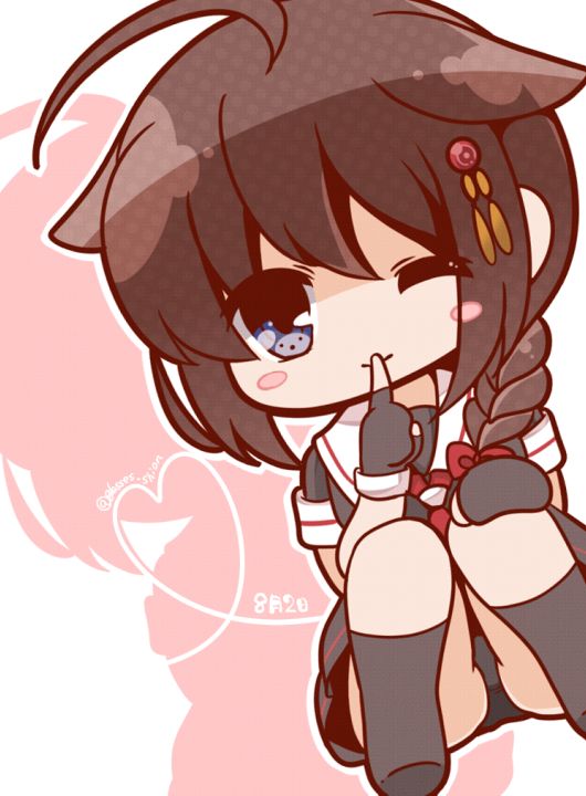 shigure and shigure kai ni (kantai collection) drawn by bloom2425
