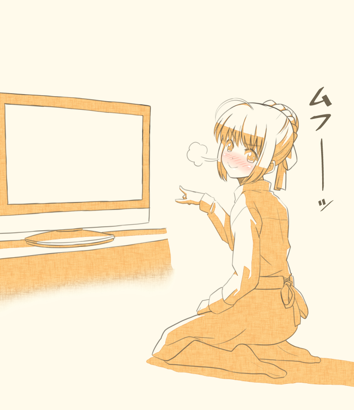 artoria pendragon and saber (fate and 1 more) drawn by tsukumo_(soar99)