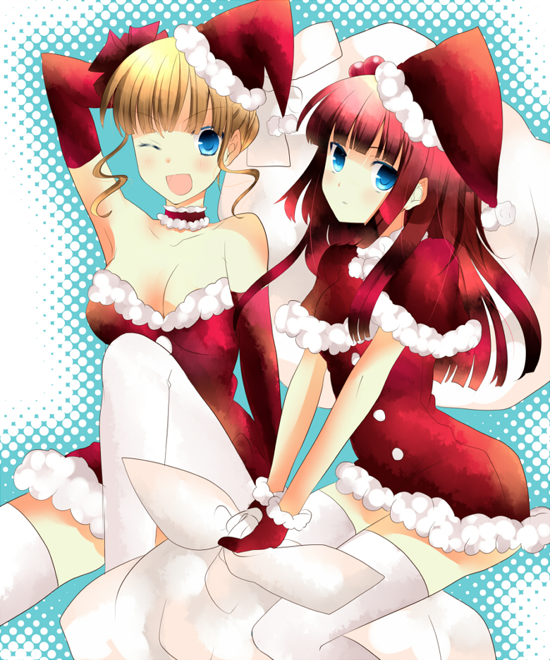 beatrice and ushiromiya ange (umineko no naku koro ni) drawn by kinatsu_souju