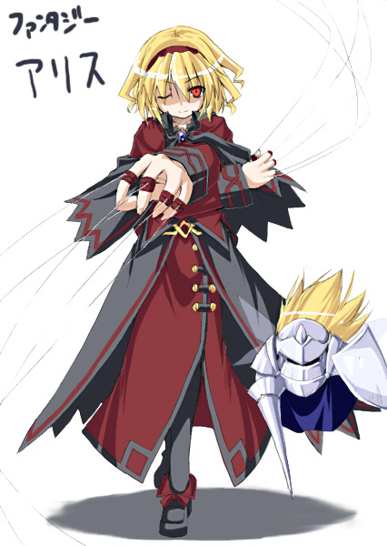 alice margatroid and shanghai doll (touhou) drawn by yuuki_eishi
