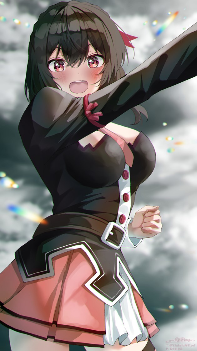yunyun (kono subarashii sekai ni shukufuku wo!) drawn by shirubaa